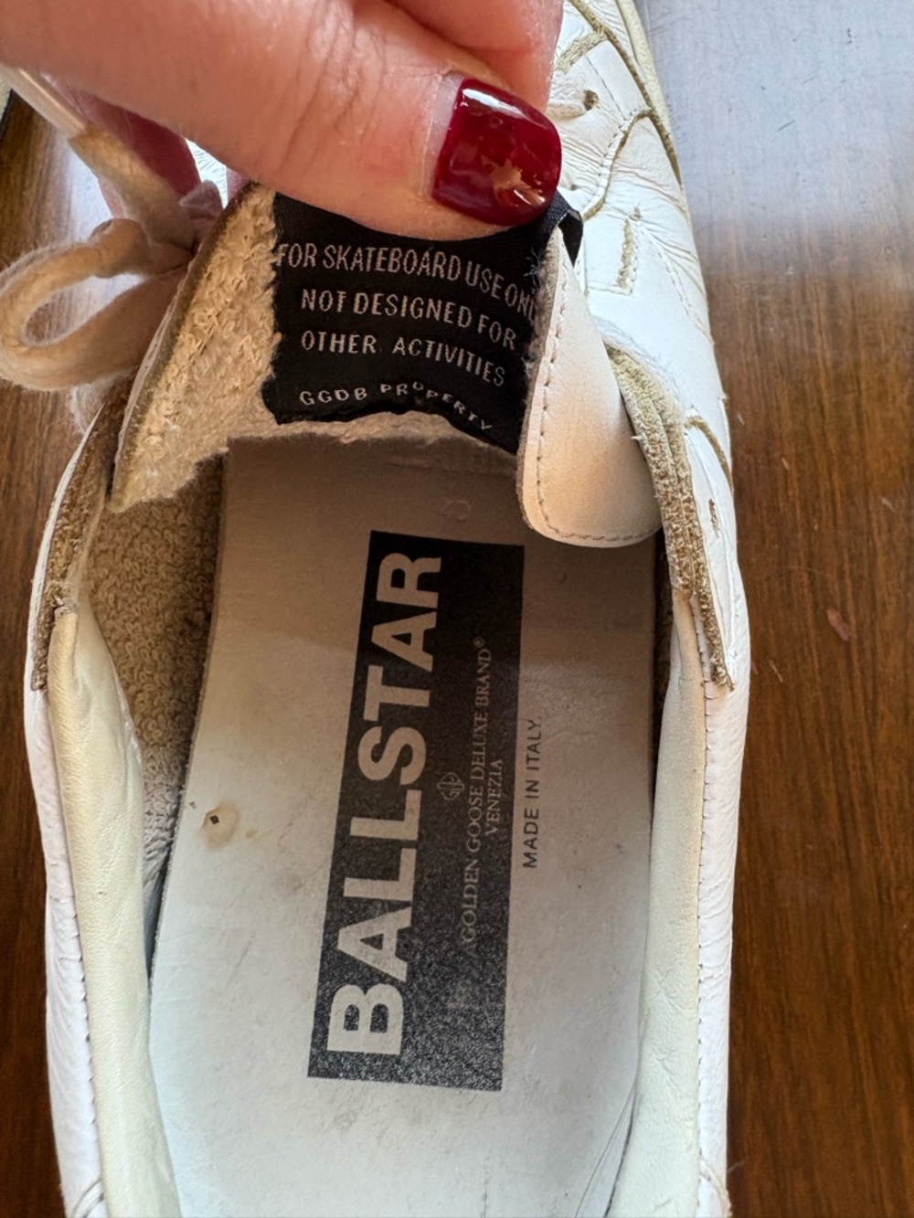 Golden Goose Deluxe Brand GGDB Ball Star Leather Sneakers White EU 40 US 10 W - Picture 7 of 10